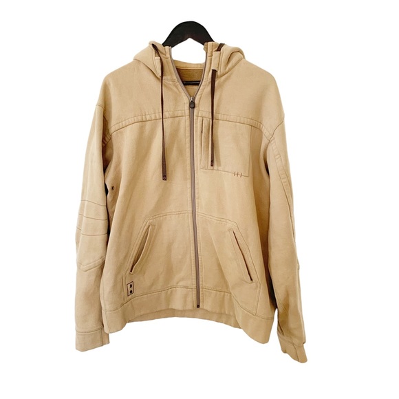 Lululemon Tan Brown Accents Full Zip Hoodie Sweater - Picture 1 of 4